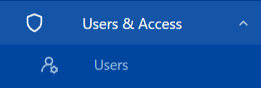 Users & Access menu in the TicLite admin panel